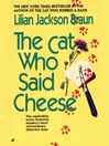 Cover image for The Cat Who Said Cheese